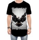 Camiseta Longline de Águia Asas Coragem Visão 8