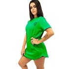 Camiseta Longline Feminina Oversized Estampada Pre Historic