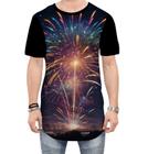 Camiseta Longline Fogos de Artifício Rojões Ano Novo 4