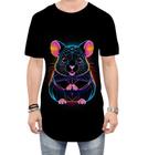 Camiseta Longline Hamster Neon Pet Estimação 20