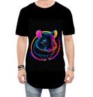 Camiseta Longline Hamster Neon Pet Estimação 3