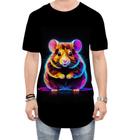 Camiseta Longline Hamster Neon Pet Estimação 6