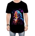 Camiseta Longline Isaac Newton Físico Brilhante Gênio 1