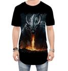 Camiseta Longline Leviathan Infernal Fogo 3