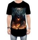 Camiseta Longline Leviathan Infernal Fogo 4