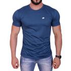 Camiseta Longline Masculina Azul Marinho Corte Justo