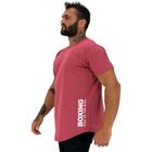 Camiseta Longline Masculina MXD Conceito Estampa Lateral Boxing King Of The Ring