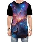 Camiseta Longline Nebulosa Supernova Estrelas Espaço 2