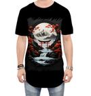 Camiseta Longline Paisagem Oriental Portão Torii 24