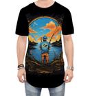 Camiseta Longline Pesca Esportiva Peixes Azul Paz 8 - Kasubeck Store