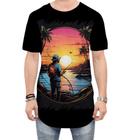 Camiseta Longline Pesca Esportiva Pôr do Sol Peixes 14 - Kasubeck Store