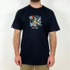 Camiseta Lost Smurfs Saturn Preto - Masculina