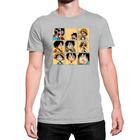 Camiseta Luffy One Piece Quadrados Personagem Algodão