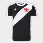 Camiseta Maculina Kappa Vasco 24/25 Preto e Branco