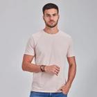 Camiseta malha slim rosa claro docthos