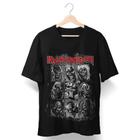 Camiseta Manga Curta Bandas Rock T-shirt Estampada Ramones Linkin Park Algodão Unissex