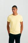 Camiseta Manga Curta Básica Slim Fit - Amarelo