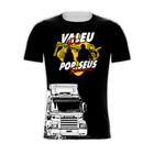 Camiseta Manga Curta Caminhoneiro Valeu Pai