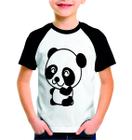 Camiseta Manga Curta Infantil Personalizada Pandinha Panda