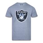 CAMISETA MANGA CURTA NFL LAS VEGAS RAIDERS PRETO MESCLA CINZA New Era