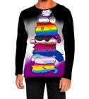 Camiseta Manga Longa Ads Gay Bissexual Lésbica Pan Trans