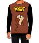 Camiseta Manga Longa Ads Taz mania looney tunes