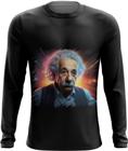 Camiseta Manga Longa Albert Einstein Físico Brilhante Gênio 5