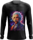 Camiseta Manga Longa Albert Einstein Físico Brilhante Gênio 7