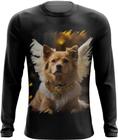 Camiseta Manga Longa Anjo Canino Cão Angelical 6