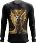 Camiseta Manga Longa Anjo Canino Cão Angelical 7