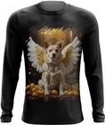 Camiseta Manga Longa Anjo Canino Cão Angelical 8