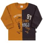 Camiseta Manga Longa Bebê Menino Pulla Bulla Dino Ref. 38553