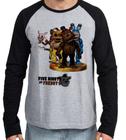 Camiseta Manga Longa blusa Five Nights at Freddy's group