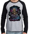 Camiseta Manga Longa blusa Groot DJ