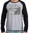 Camiseta Manga Longa blusa Linhas férreas Rio Grande do Sul
