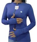 Camiseta Manga Longa blusa termica Proteção UV 50+ Feminina