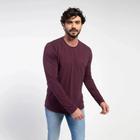 Camiseta manga longa bordo men docthos