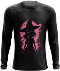 Camiseta Manga Longa Bruxa Halloween Rosa 7