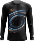 Camiseta Manga Longa Buraco Negro Gravidade Espaço 7