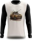 Camiseta Manga Longa Carro Exército McQueen