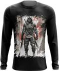 Camiseta Manga Longa Ciborgue Ninja Robô Espreita 13