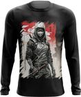 Camiseta Manga Longa Ciborgue Ninja Robô Espreita 16