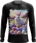 Camiseta Manga Longa Coelhinho da Páscoa com Ovos 8