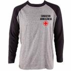 Camiseta manga longa condutor de ambulância uniforme