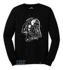 Camiseta Manga Longa Darth Vader Star Wars Camisa Geek Filme