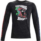 Camiseta Manga Longa de Corrida Masculina Under Armour Keep Weird LS