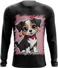 Camiseta Manga Longa Dia dos Namorados Cachorrinho 18