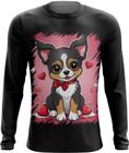 Camiseta Manga Longa Dia dos Namorados Cachorrinho 2