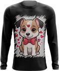 Camiseta Manga Longa Dia dos Namorados Cachorrinho 20