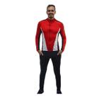 Camiseta manga longa e roupa para ciclista Vermelho